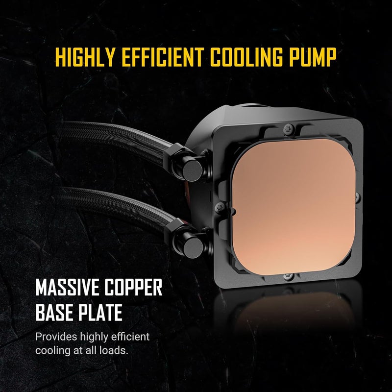 ANTEC Skeleton 360 ARGB Liquid CPU Cooler, 360mm Radiator, High-Performance Pump, 3 x 120mm PWM ARGB Fans, Copper Base, Intel LGA 115X/1200/1700/20XX, AMD AM4/AM5, Black - Image 3